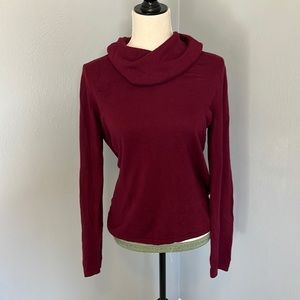 Loft Red Funnel Neck Sweater